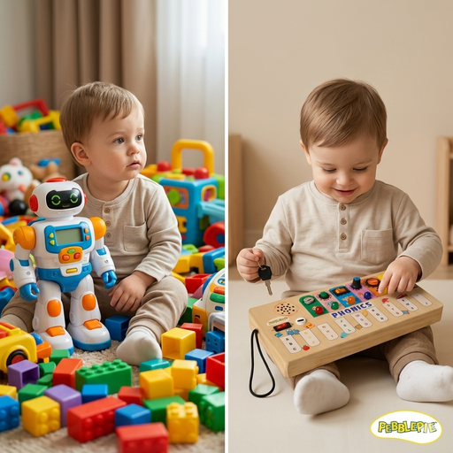PebblePie Montessori Busy Board The Ultimate Toy to Boost Your Child’s Learning & Development