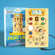 Montessori Light Lab wooden busy board with LED lights