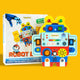 Montessori robot busy board toy with interactive switches