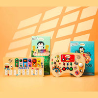 Phonics learning toy and record pod combo for speech and early reading development