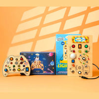 Sensory fidget pad and light lab science toy combo for kids focus and learning