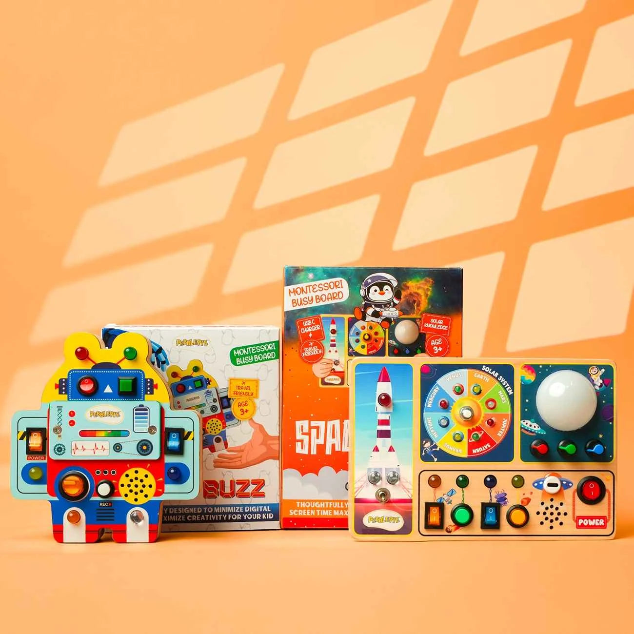 STEM robot and space pilot toy combo for kids with interactive learning features